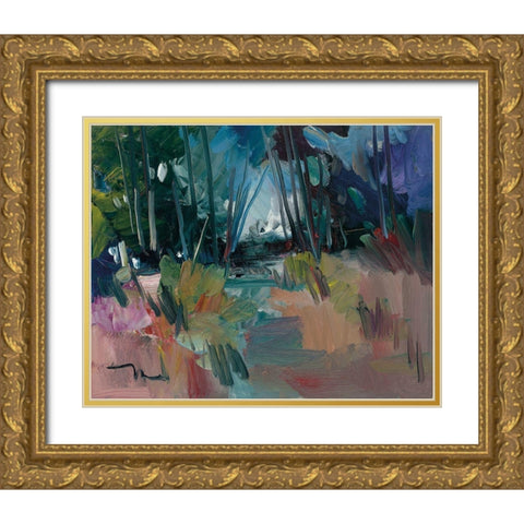 A New Day Gold Ornate Wood Framed Art Print with Double Matting by Trujillo, Jose