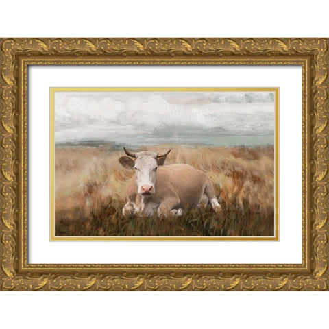 A Time to Rest Gold Ornate Wood Framed Art Print with Double Matting by White Ladder