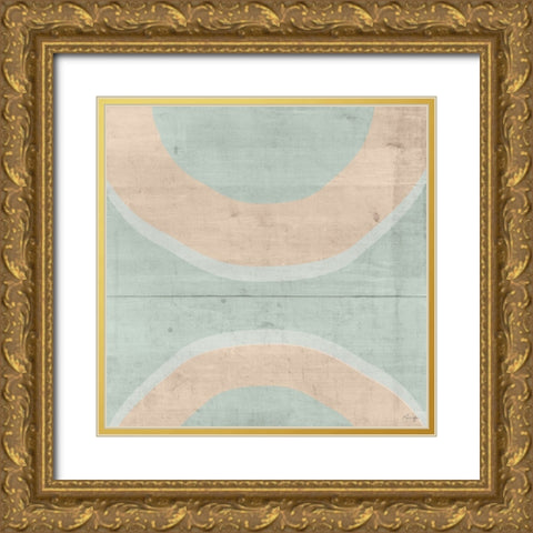 Separating Chains Gold Ornate Wood Framed Art Print with Double Matting by Yass Naffas Designs