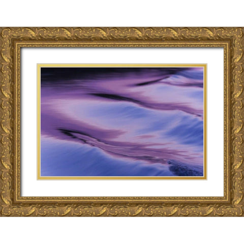 Namibia, Caprivi Strip Abstract of light pattern Gold Ornate Wood Framed Art Print with Double Matting by Kaveney, Wendy