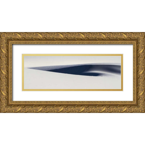 South Africa Sculpted white sand dunes Gold Ornate Wood Framed Art Print with Double Matting by Young, Bill