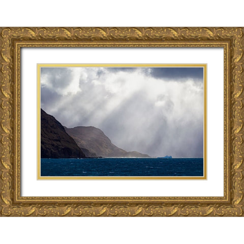 Southern Ocean-South Georgia-King Edward Cove-Grytviken Gold Ornate Wood Framed Art Print with Double Matting by Goff, Ellen B.