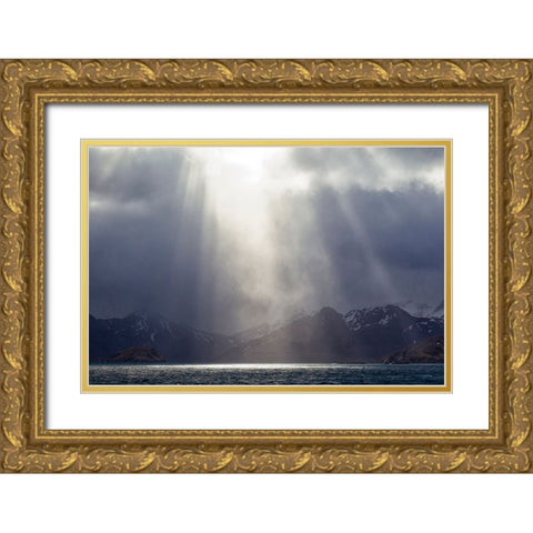 Southern Ocean-South Georgia-King Edward Cove-Grytviken Gold Ornate Wood Framed Art Print with Double Matting by Goff, Ellen B.