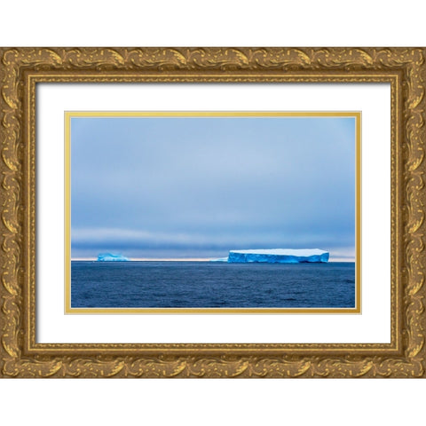 Iceberg in South Atlantic Ocean-Antarctica Gold Ornate Wood Framed Art Print with Double Matting by Su, Keren