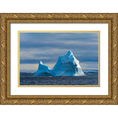 Iceberg in South Atlantic Ocean-Antarctica Gold Ornate Wood Framed Art Print with Double Matting by Su, Keren