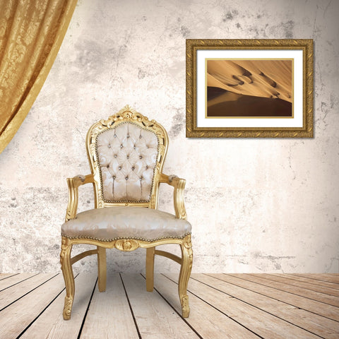 China, Badain Jaran Desert Desert scenic Gold Ornate Wood Framed Art Print with Double Matting by Anon, Ellen