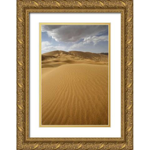 China, Badain Jaran Desert landscape Gold Ornate Wood Framed Art Print with Double Matting by Anon, Ellen
