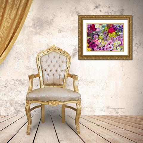 China-Hong Kong Flower market Gold Ornate Wood Framed Art Print with Double Matting by Eggers, Julie