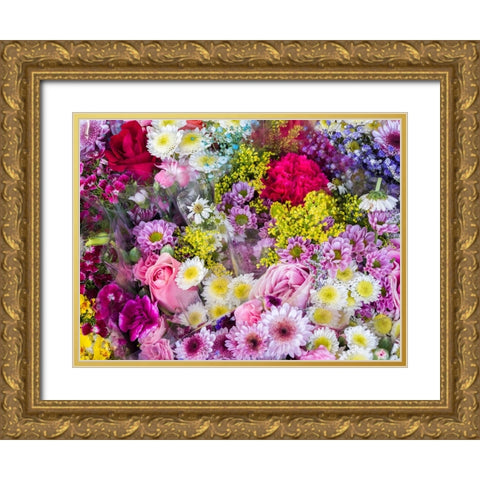 China-Hong Kong Flower market Gold Ornate Wood Framed Art Print with Double Matting by Eggers, Julie