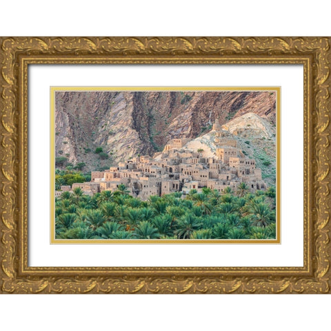 Middle East-Arabian Peninsula-Oman-Ad Dakhiliyah-Nizwa Gold Ornate Wood Framed Art Print with Double Matting by Wilson, Emily M.