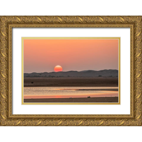 Middle East-Arabian Peninsula-Ash Sharqiyah South-Jalan Bani Buali Gold Ornate Wood Framed Art Print with Double Matting by Wilson, Emily M.
