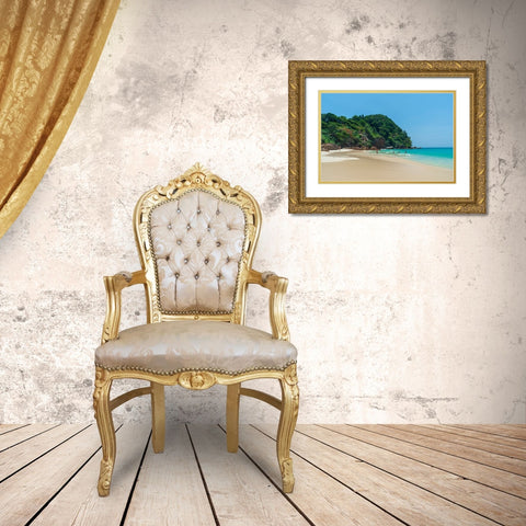 Ko Kradan-Talay Trang archipelago-Thailand Gold Ornate Wood Framed Art Print with Double Matting by Pitamitz, Sergio