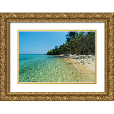 Ko Kradan-Talay Trang archipelago-Thailand Gold Ornate Wood Framed Art Print with Double Matting by Pitamitz, Sergio