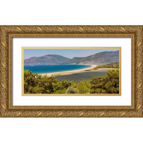 Iztuzu Beach Dalyan-Mugla-Turkey Gold Ornate Wood Framed Art Print with Double Matting by Kabas, Ali