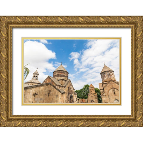 Armenia-Tsakhkadzor Kecharis Monastery An 11th century medieval monastic complex Gold Ornate Wood Framed Art Print with Double Matting by Wilson, Emily