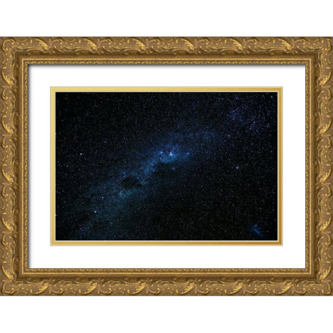 Milky Way seen from Ohau-Mackenzie Country-Canterbury Gold Ornate Wood Framed Art Print with Double Matting by Wall, David