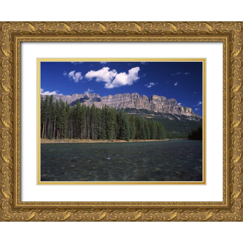 Canada, Alberta, Bow valley in Banff NP Gold Ornate Wood Framed Art Print with Double Matting by Grandmaison, Mike