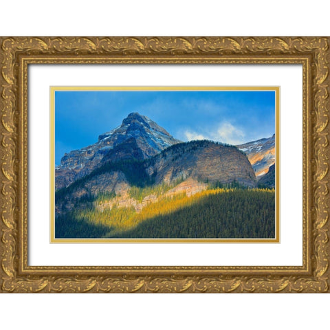 Canada-Alberta-Banff National Park Mountain landscape Gold Ornate Wood Framed Art Print with Double Matting by Jaynes Gallery