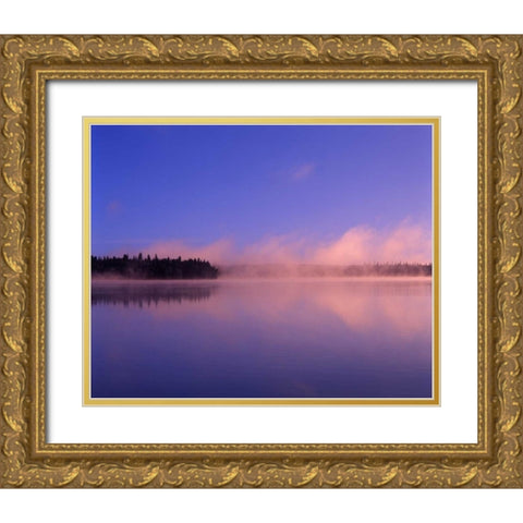 Canada, Manitoba, Childs Lake at Duck Mountain PP Gold Ornate Wood Framed Art Print with Double Matting by Grandmaison, Mike