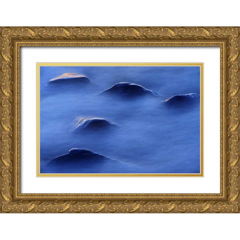 Canada, Manitoba Lake Winnipeg shoreline Gold Ornate Wood Framed Art Print with Double Matting by Grandmaison, Mike