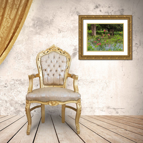 Canada, New Brunswick, garden and forest Gold Ornate Wood Framed Art Print with Double Matting by Anon, Ellen