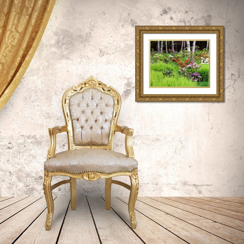 Canada, New Brunswick, garden and forest Gold Ornate Wood Framed Art Print with Double Matting by Anon, Ellen