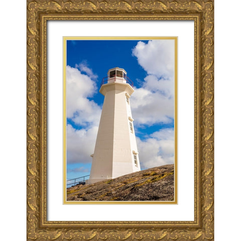 Cape Spear Lighthouse National Historic Site-Cape Spear-St Johns-Newfoundland-Canada Gold Ornate Wood Framed Art Print with Double Matting by DeFreitas, Michael