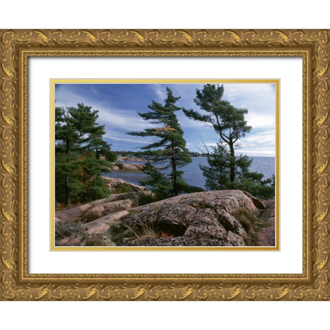 Canada, Ontario, Killarney Provincial Park Gold Ornate Wood Framed Art Print with Double Matting by Grandmaison, Mike