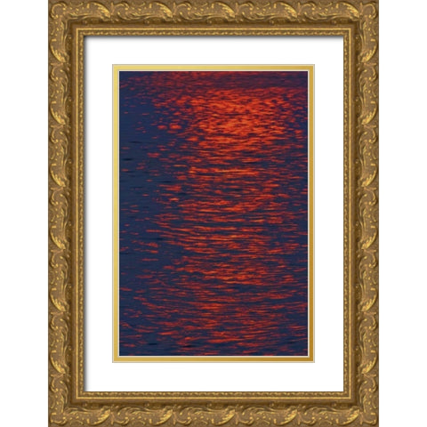 Canada, Ontario Sunrise across Georgian Bay Gold Ornate Wood Framed Art Print with Double Matting by Grandmaison, Mike