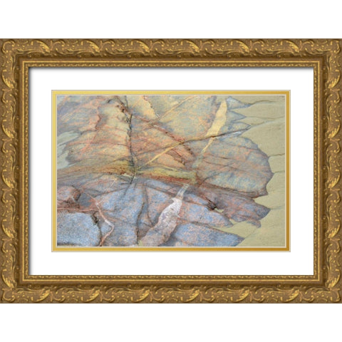 Canada, Ontario Sand and rock in Neys PP Gold Ornate Wood Framed Art Print with Double Matting by Grandmaison, Mike
