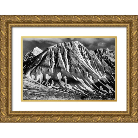 Canada-Yukon-Haines Junction St Elias Mountains landscape Gold Ornate Wood Framed Art Print with Double Matting by Jaynes Gallery
