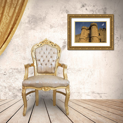 Greece, Rhodes Town Palace of the Grand Masters Gold Ornate Wood Framed Art Print with Double Matting by Satushek, Steve
