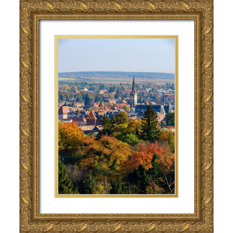 The medieval town Koszeg in Western Transdanubia close to the Austrian border- Hungary Gold Ornate Wood Framed Art Print with Double Matting by Zwick, Martin