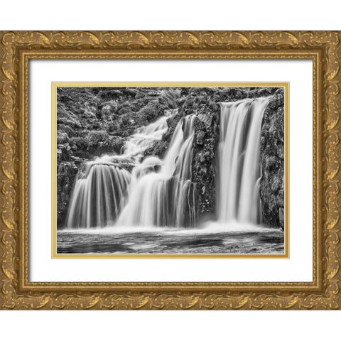 Kirkjufellsfoss-Iceland Gold Ornate Wood Framed Art Print with Double Matting by Ford, John