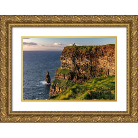 Cliffs of Moher in County Clare-Ireland Gold Ornate Wood Framed Art Print with Double Matting by Haney, Chuck