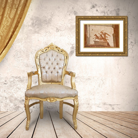 Italy, Campania, Herculaneum Hall of Augustals Gold Ornate Wood Framed Art Print with Double Matting by Kaveney, Wendy