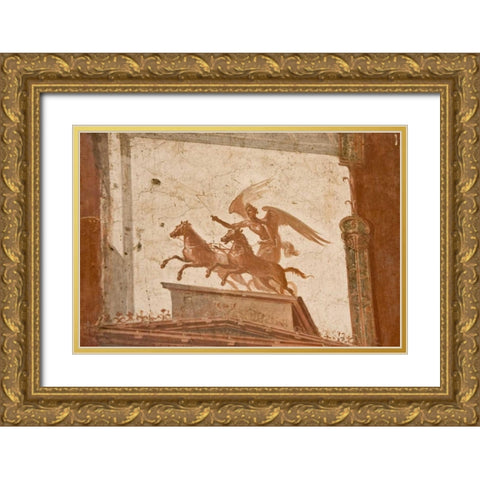 Italy, Campania, Herculaneum Hall of Augustals Gold Ornate Wood Framed Art Print with Double Matting by Kaveney, Wendy