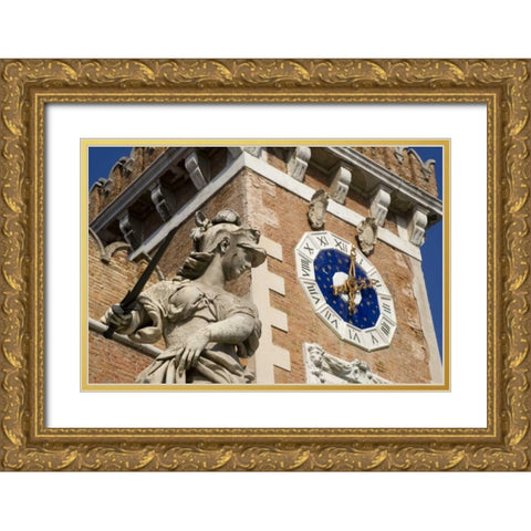 Italy, Venice Arsenale in the Castello District Gold Ornate Wood Framed Art Print with Double Matting by Kaveney, Wendy