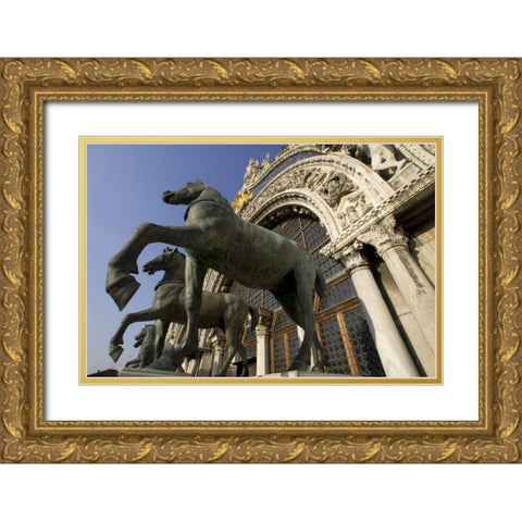 Italy, Venice San Marco- Basilica di San Marco Gold Ornate Wood Framed Art Print with Double Matting by Kaveney, Wendy