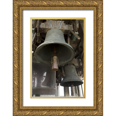 Italy, Venice Close-up of bells in the Campanile Gold Ornate Wood Framed Art Print with Double Matting by Kaveney, Wendy