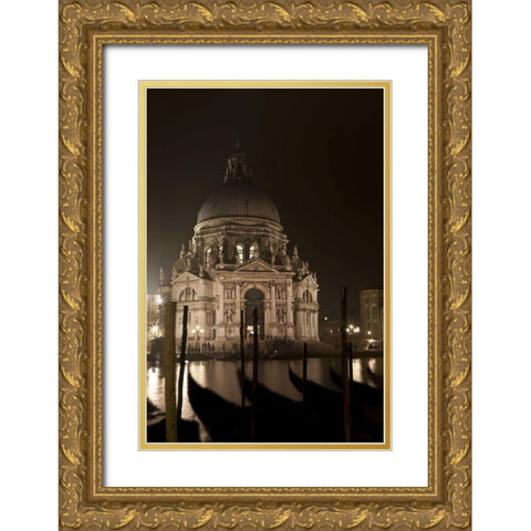 Italy, Venice San Giorgio Maggiore church Gold Ornate Wood Framed Art Print with Double Matting by Young, Bill