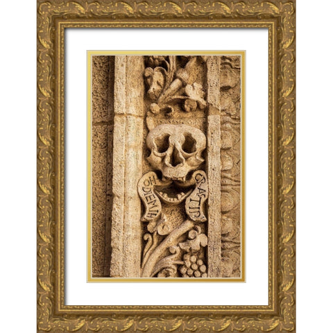 Italy-Apulia-Monopoli Chiesa di Nostra Signora del Suffragio aka La Chiesa del Purgatorio Gold Ornate Wood Framed Art Print with Double Matting by Wilson, Emily