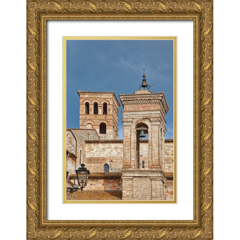 Italy- Umbria- Narni. The medieval cathedral of San Giovenale Gold Ornate Wood Framed Art Print with Double Matting by Eggers, Julie