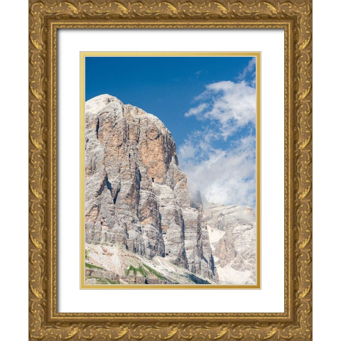 Tofana de Rozes in the Dolomites of Cortina dAmpezzo  Gold Ornate Wood Framed Art Print with Double Matting by Zwick, Martin