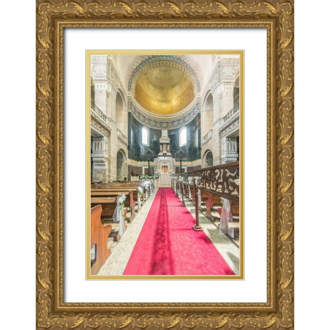 Italy-Trieste-Jewish Synagogue Gold Ornate Wood Framed Art Print with Double Matting by Tilley, Rob