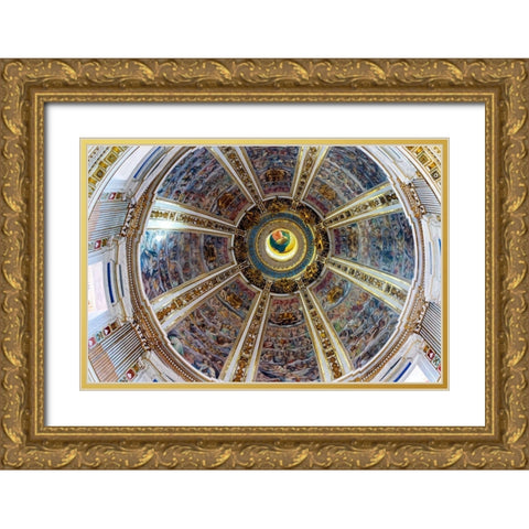 Santa Maria Maggiore-Rome-Italy Built 422-432-in honor of Virgin Mary Gold Ornate Wood Framed Art Print with Double Matting by Perry, William