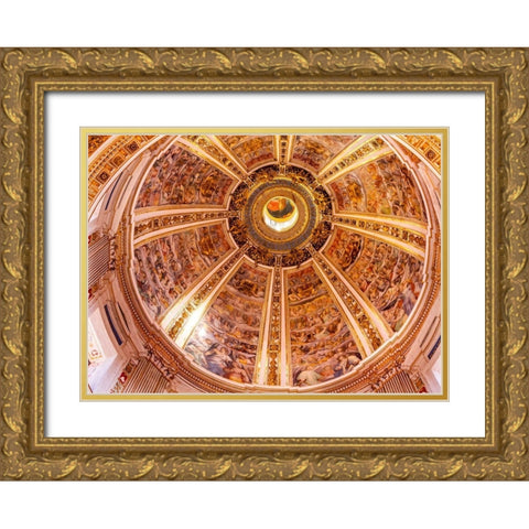 Santa Maria Maggiore-Rome-Italy Built 422-432-in honor of Virgin Mary Gold Ornate Wood Framed Art Print with Double Matting by Perry, William