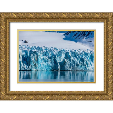 Lilliehookbreen Glacier-Spitsbergen-Svalbard Islands-Norway Gold Ornate Wood Framed Art Print with Double Matting by Pitamitz, Sergio