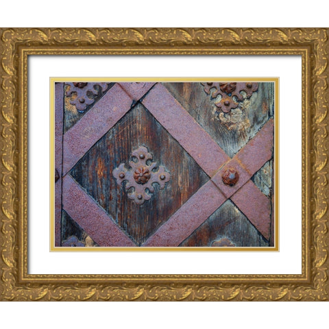 Castle in Pieskowa Skala-Ojcow-Poland-Europe Gold Ornate Wood Framed Art Print with Double Matting by Miller, Anna