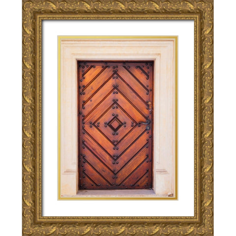 Castle in Pieskowa Skala-Ojcow-Poland-Europe Gold Ornate Wood Framed Art Print with Double Matting by Miller, Anna